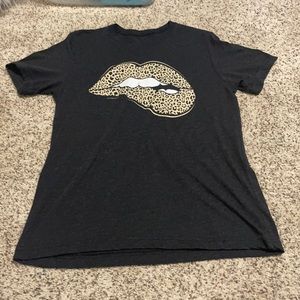 grey cheetah print shirt